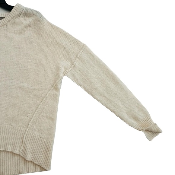 Brochu Walker Womens Classic Crew Neck Ultra Soft Cream Cashmere Sweater Size XS - Picture 6 of 11